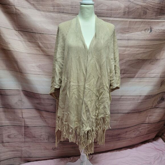 Mix It Beige Shawl Wrap - Picture 1 of 4